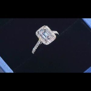 Emerald Cut 2ct Lab made Diamond.